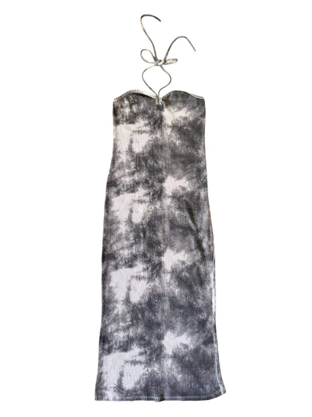 Zara Gray Tie-Dye Knit Dress